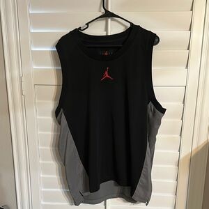 Jordan Black and Gray Athletic Tank
